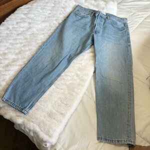 Classic Light Blue button fly Zara jeans